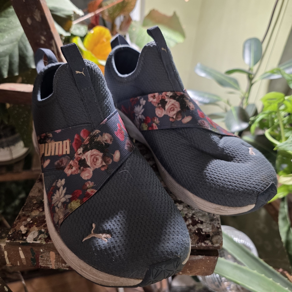 Puma Floral Slip-On Sneakers